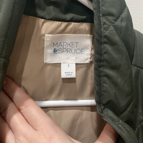 Market & Spruce olive green vest. Size small. Front pockets. - Picture 4 of 5